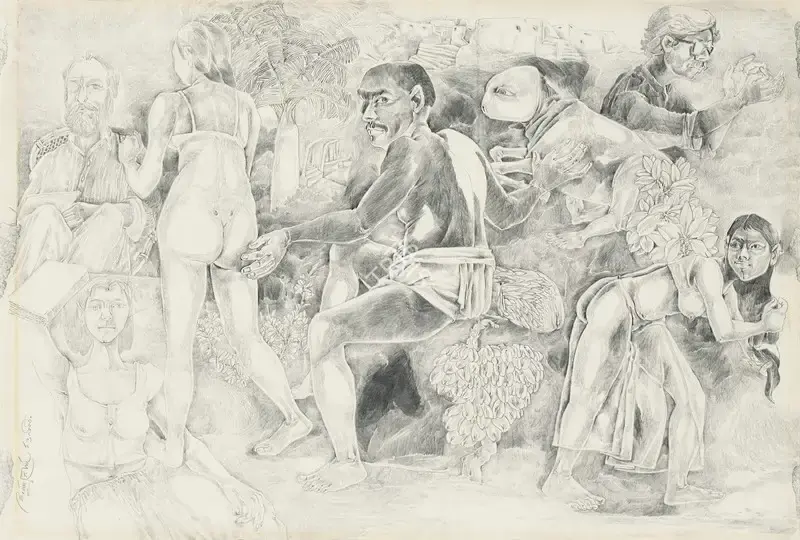 Goud, K. Laxma (Artist). Untitled, 1990 | Drawing