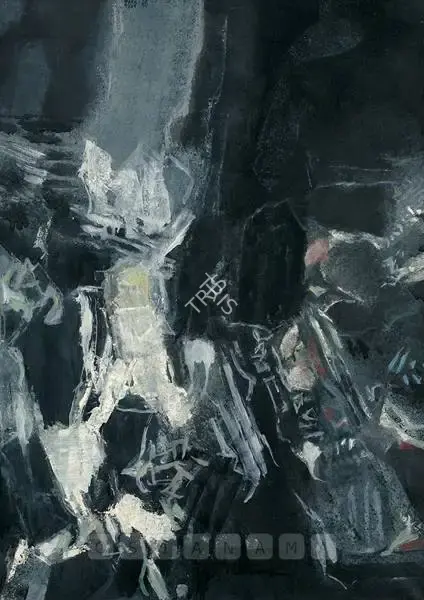 Raza, S.H. (Artist). Cascade, 1965 | Painting