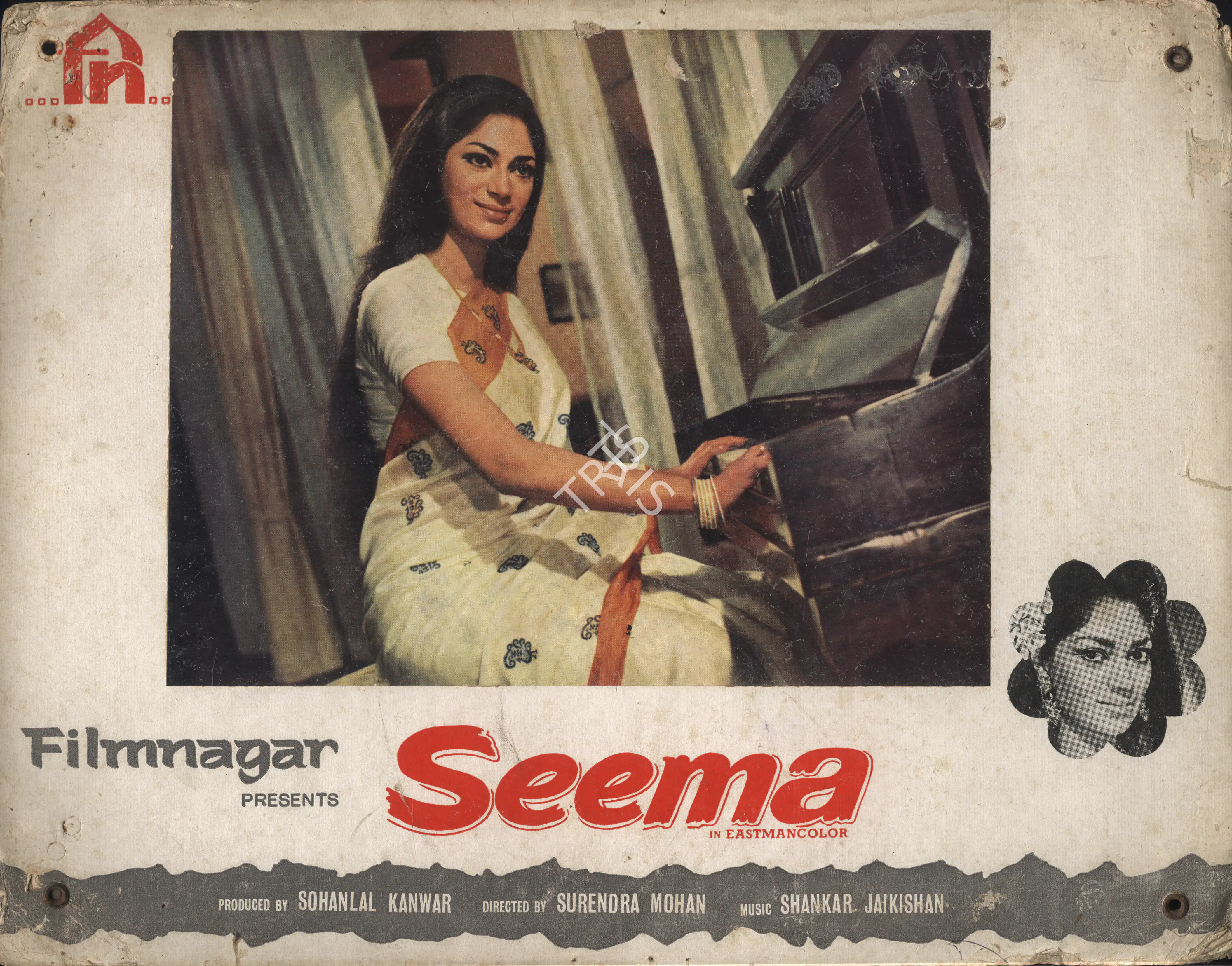 Kapadia, K.H. (Cinematographer), Seema, 1971 | Photographic Still Mounted on Lobby Card | CinemaEducation | 00765589