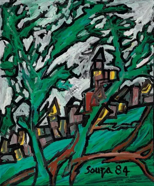 Souza, F.N. (Artist). View from the Park, 1984 | Painting