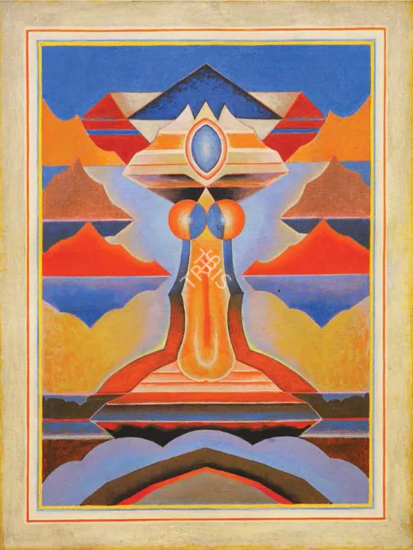 Santosh, G.R. (Artist). Untitled. Oil on canvas, 1995 | Painting | FineArts | 00645955