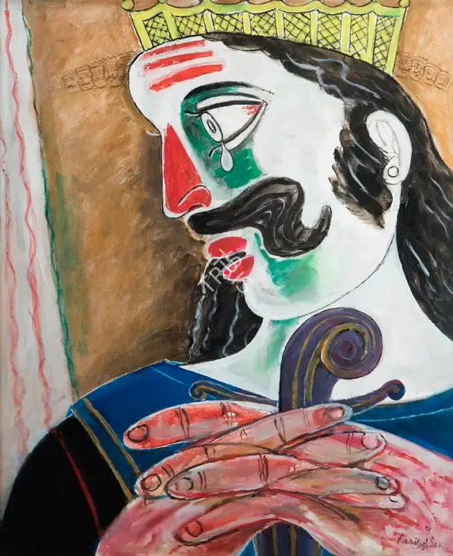 Sen, Paritosh (Artist). Ravana Mourning the Death of his Son, 2005 | Painting