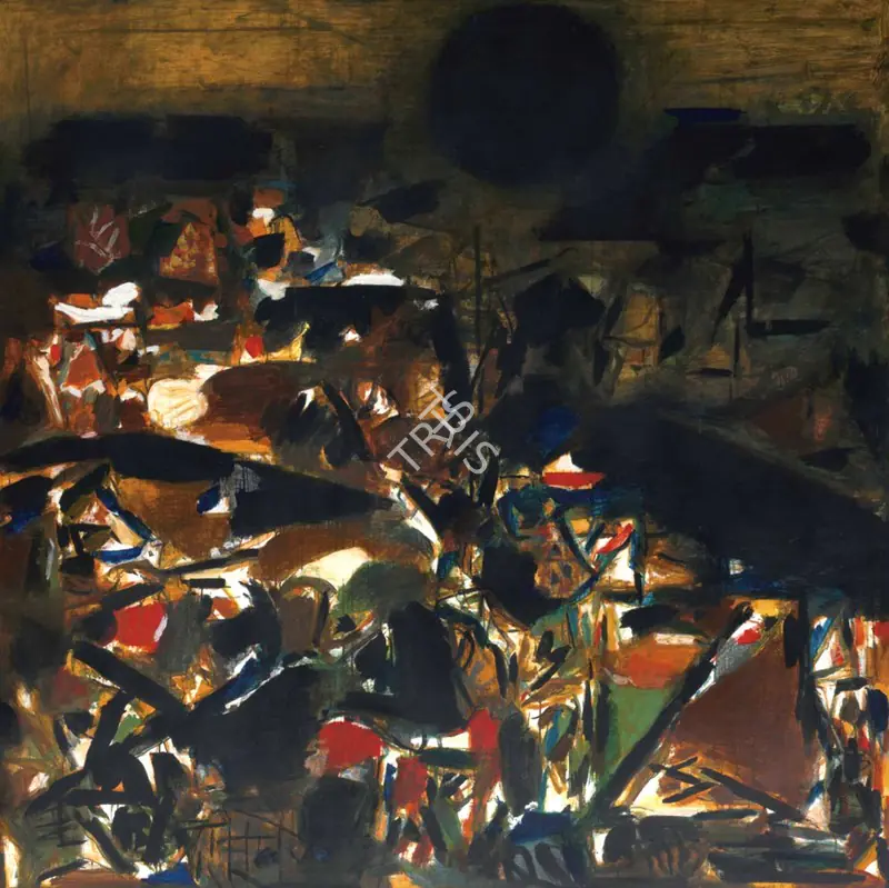 Raza, S.H. (Artist). La Terre. Acrylic on canvas, n.d. | Painting | FineArts | 00646062