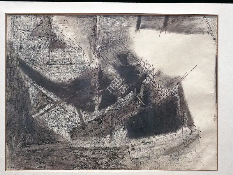 Ramkumar (Artist). Untitled. Watercolour and ink on paper, 1971 | Painting  | 00877478