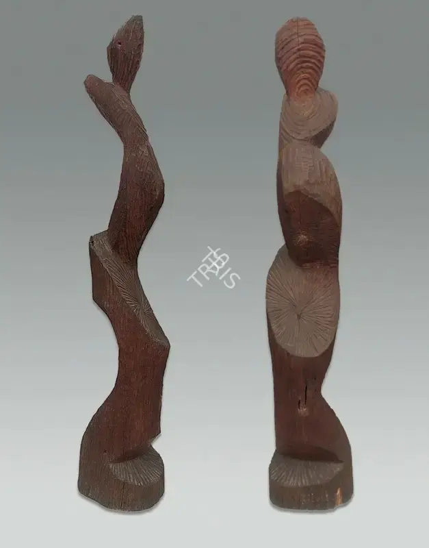 Chaudhuri, Sankho (Artist). Untitled. Wood, c.1960s | Sculpture | FineArts | 00646037