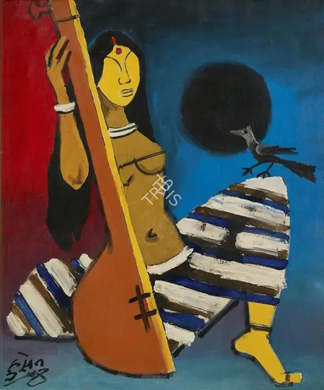 Husain, M.F. (Artist). Untitled (Ragmala Series), c.1970 | Painting