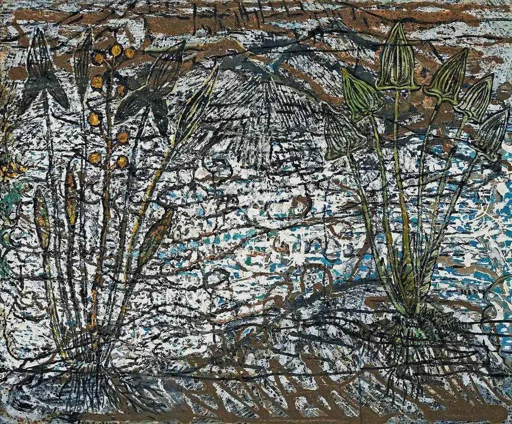 Chakravarty, Jayashree (Artist). Untitled. Acrylic and oil on canvas, 2002-2005 | Painting | FineArts | 00358083