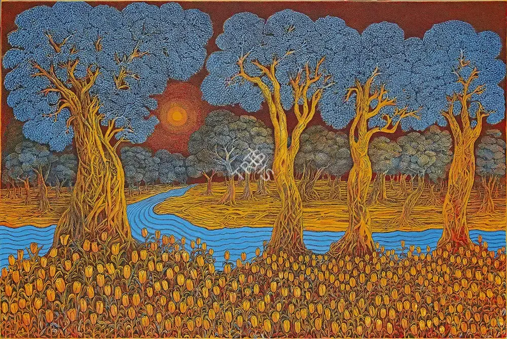 Sansanwal, Ompal (Artist). Untitled, n.d. | Painting