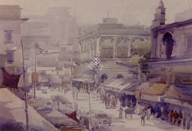 Sarkar, Samiran (Artist). Rickshaw, 2002 | Painting