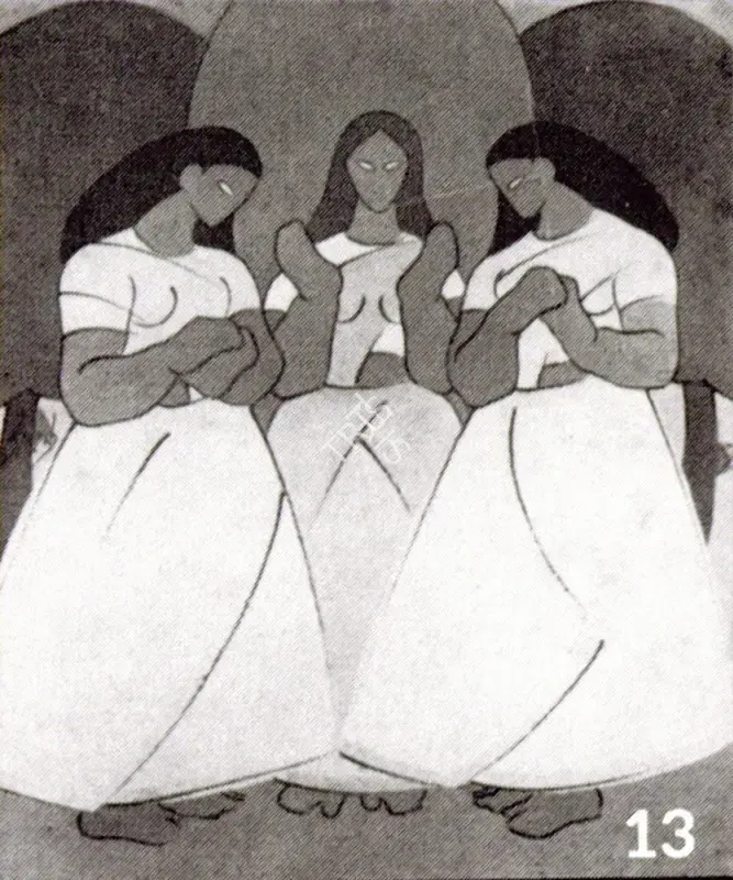 Pal, Pran (Artist). Madonna and Child. Oil, n.d. | Marg, December 2022 - March 2023 | Painting | FineArts | 00675350