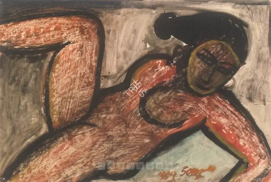 Souza, F.N. (Artist). Nude, 1951 | Painting