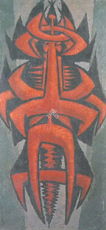 Sadequain (Artist). Abstract, n.d. | Painting