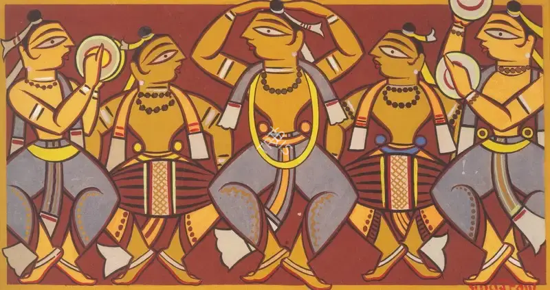 Roy, Jamini (Artist). Dancers, n.d. | Painting