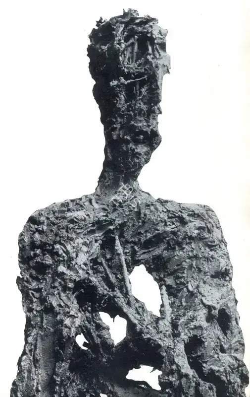Pochkhanawala, Pilloo (Artist). Acquiescence- Man. Black Cement, n.d. | Marg, December 1962 | Sculpture | FineArts | 00674878