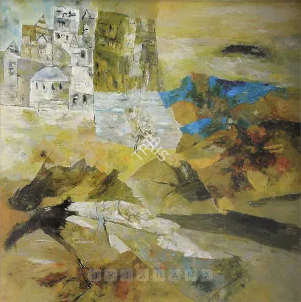 Ramkumar (Artist). Benaras. Oil on canvas, 2002 | Painting | FineArts | 00897998