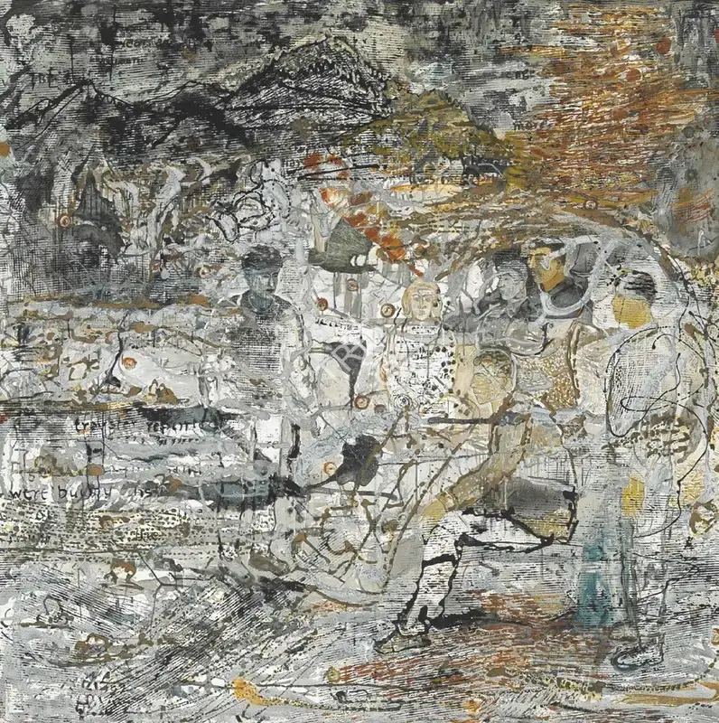 Chakravarty, Jayashree (Artist). Untitled. Acrylic and oil on canvas, 2003 | Painting | FineArts | 00646593