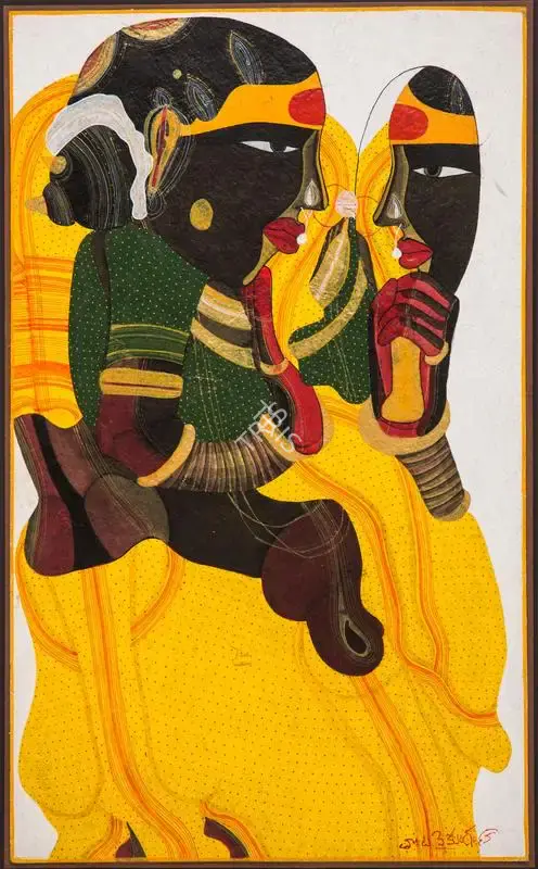 Vaikuntam, Thota (Artist). Untitled. Acrylic on board, 1998 | Painting | FineArts | 00594656