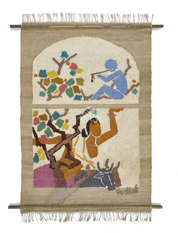 Husain, M.F. (Artist). Murli Manohar, c.1980 | Tapestry