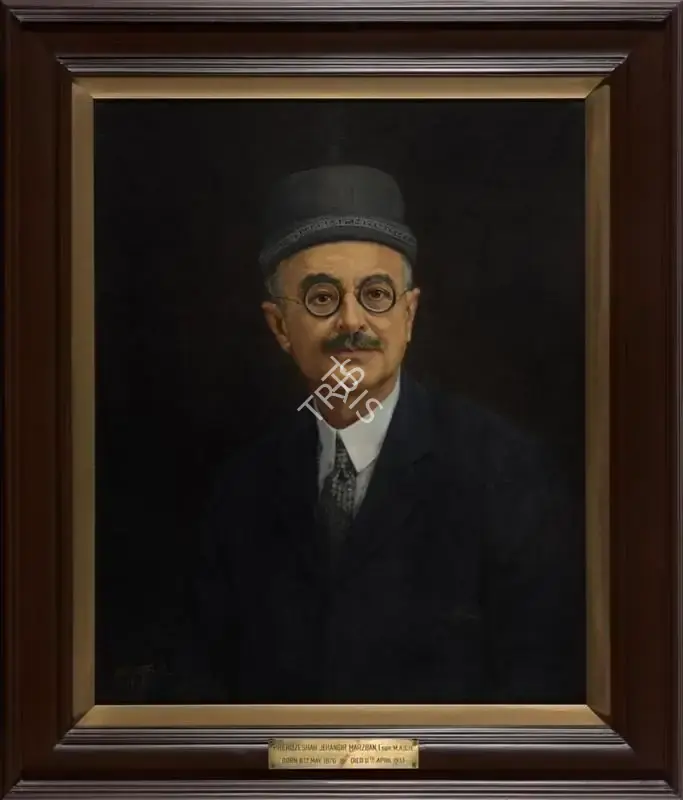 Pithawala, M.F. (Artist). Pherozeshah Jehangir Marzban (1876-1933). Oil on canvas, 1933 | Painting | FineArts | 00545893