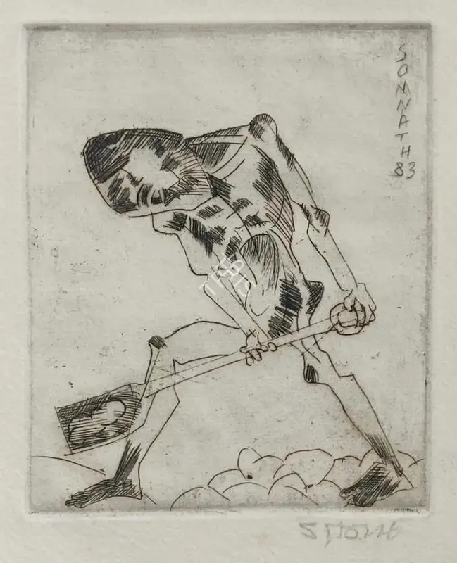 Hore, Somnath (Artist). Untitled, n.d. | Graphic Art