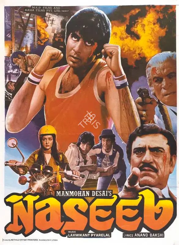Desai, Manmohan (Producer), Naseeb, 1981 | Full Sheet Poster | CinemaEducation | 00767045