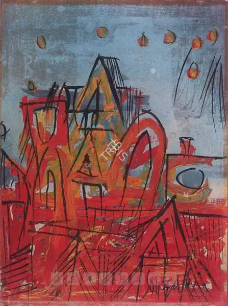 Souza, F.N. (Artist). Untitled, 1961 | Painting