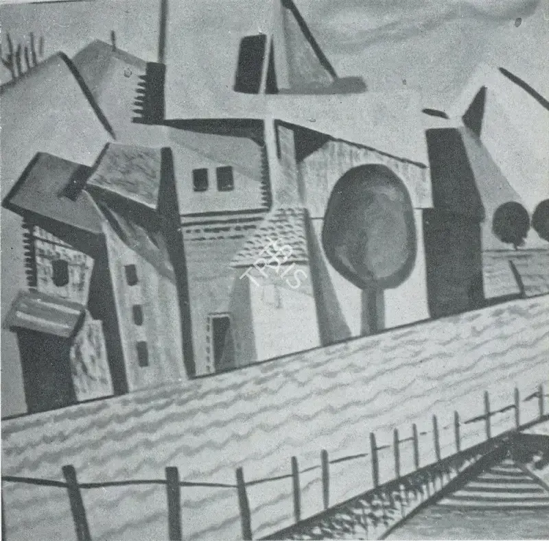 Butt, S.N. (Artist). The Bridge. n.d. | Marg, March 1955 | Painting | FineArts | 00674177