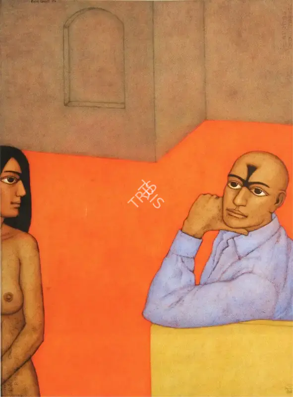 Panchal, Shanti (Artist). The Gaze. Watercolour on paper, 2006 | Painting | FineArts | 00897772