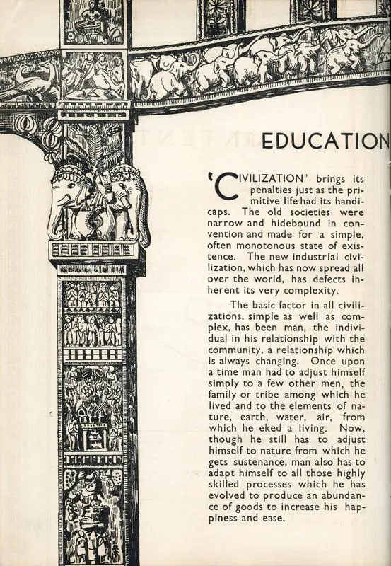 Anand, Mulk Raj (Essayist). Education Through Art. In Marg. 1(3), pp. 16-22. Bombay: Modern Architectural Research Group, April 1947 | Essay | FineArts | 00668747