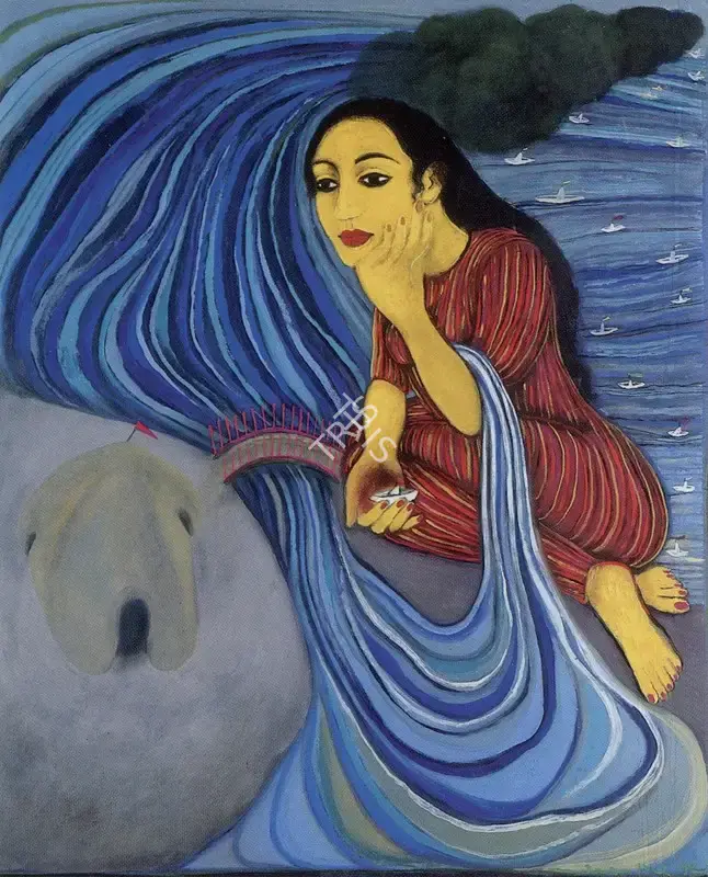 Pal, Gogi Saroj (Artist). Paper Boat, 1992 | Painting