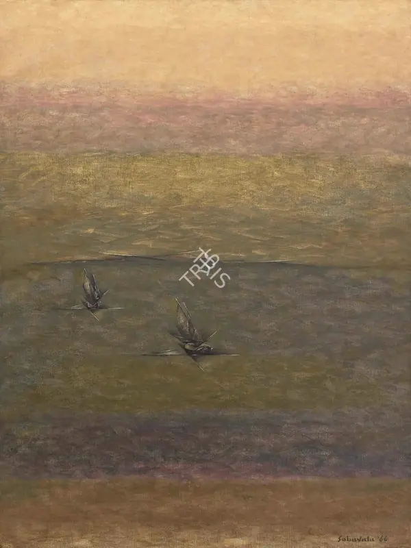 Sabavala, Jehangir (Artist). In the Ambush of a Calm. Oil on canvas, 1966 | Painting | EconomicsArt | 00869373