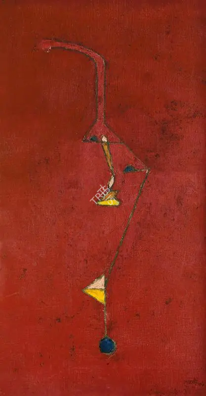 Gaitonde, V.S. (Artist). Untitled. Oil on canvas, 1957 | Painting | FineArts | 00643320