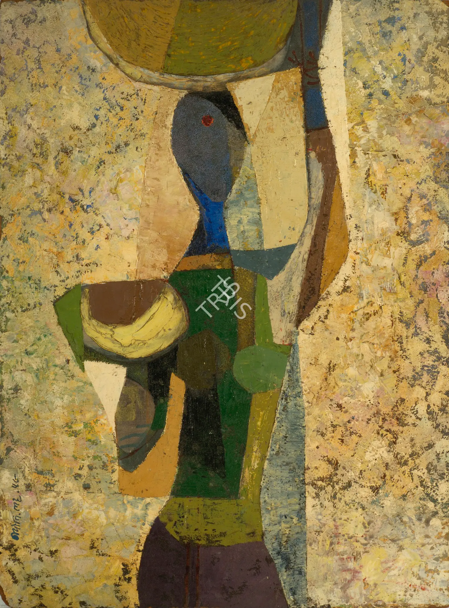 Bhatt, Jyoti (Artist). Untitled. Oil on board (masonite), 1959 | Painting | FineArts | 00755793