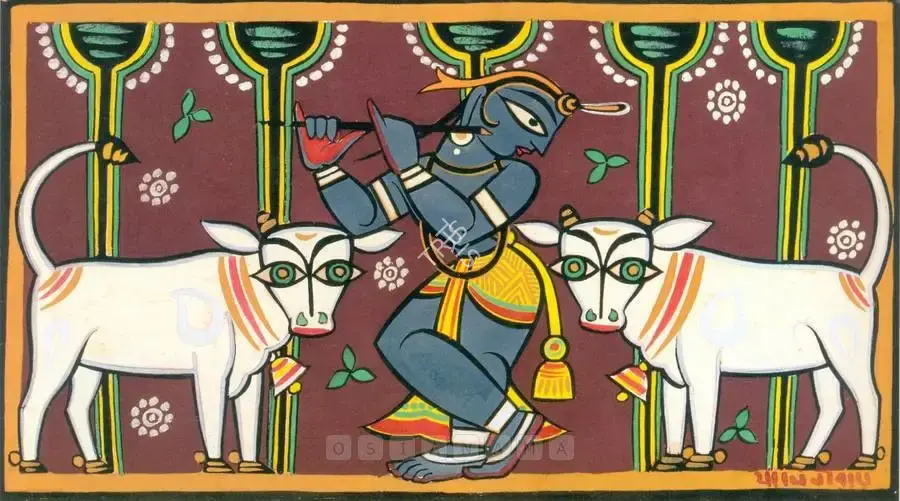 Roy, Jamini (Artist). Krishna, n.d. | Painting