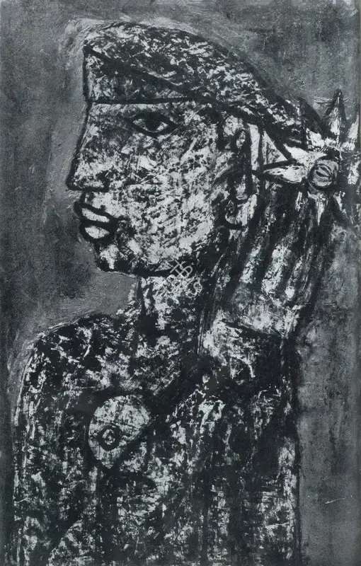 Padamsee, Akbar (Artist). Head, n.d. | Painting