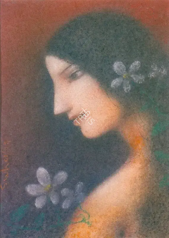 Roy, Suhas (Artist). Radha, 2002 | Painting