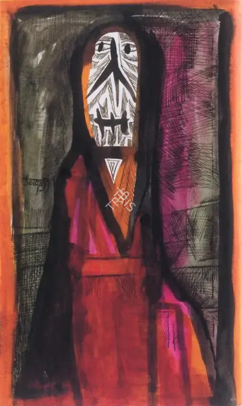 Souza, F.N. (Artist). Demonic Figure, 1959 | Painting