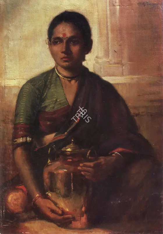 Trindade, A.X. (Artist). Hindu Girl, 1929 | Painting