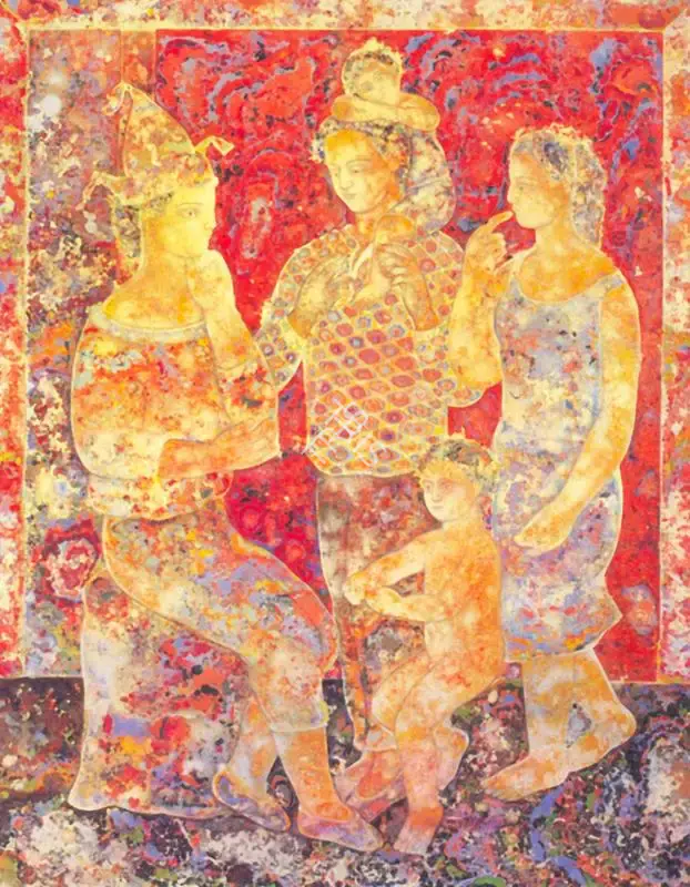 Burman, Sakti (Artist). The Comedians, n.d. | Painting