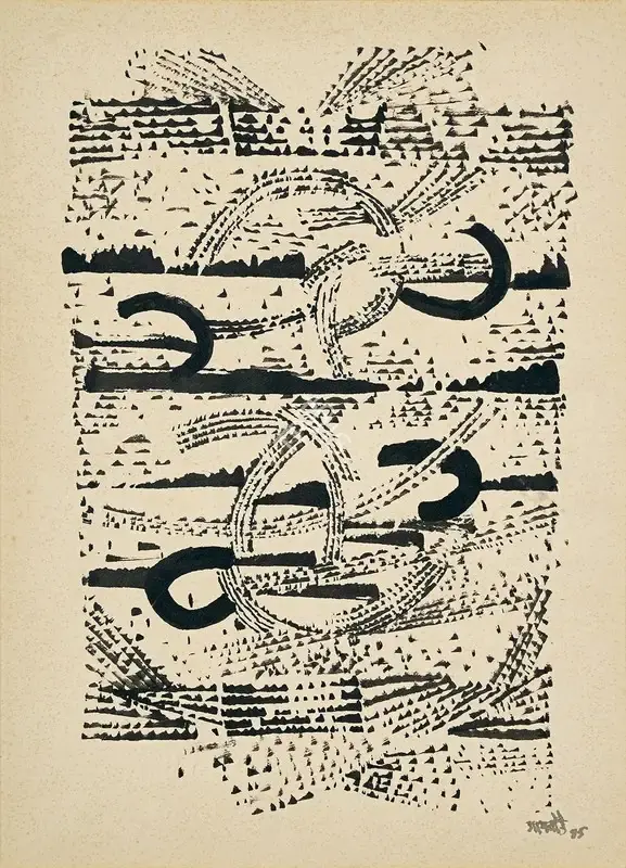 Gaitonde, V.S. (Artist). Untitled, 1985 | Drawing