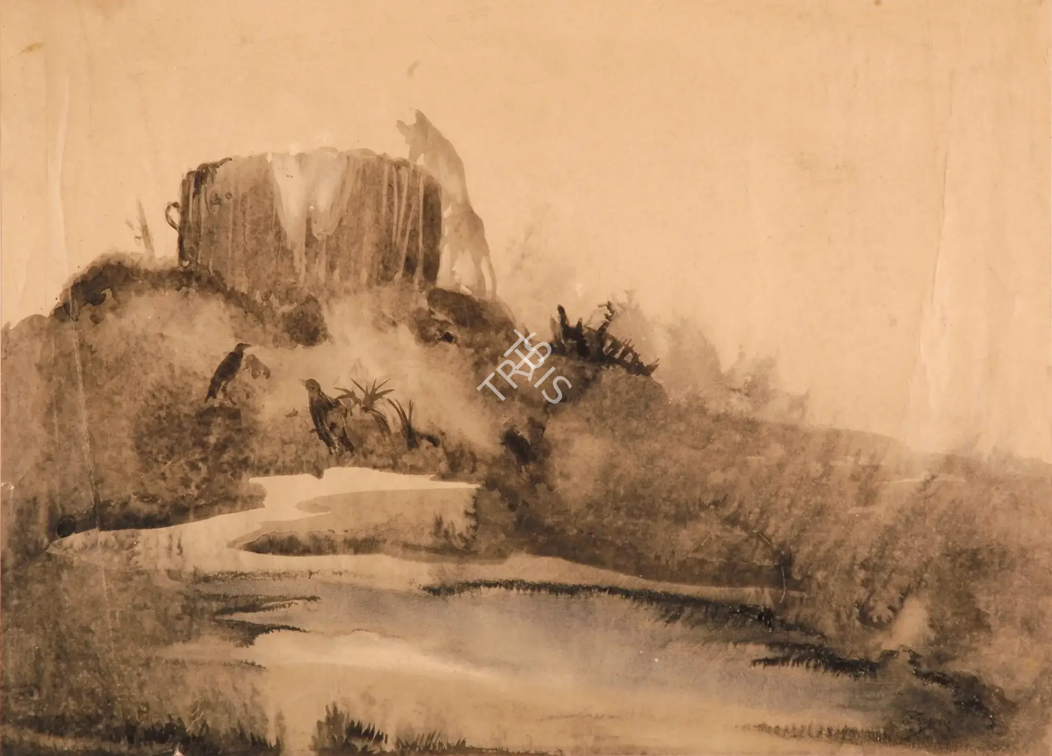 Roy Chowdhury, D.P. (Artist). Bengal Famine Series, c.1943 | Painting