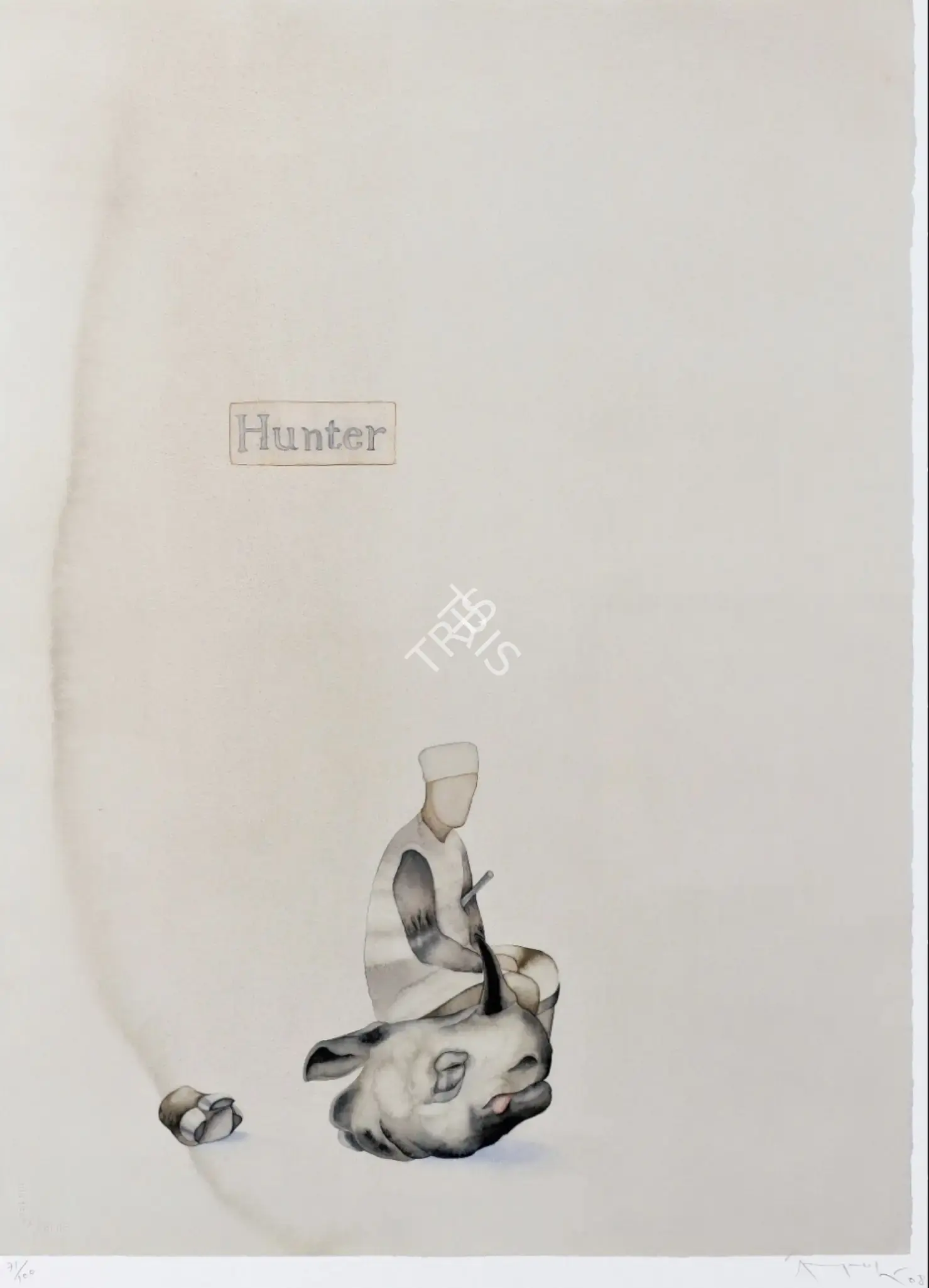 Dodiya, Atul (Artist). Hunter. Digital Print on archival paper, 2008 | Print | FineArts | 00645066
