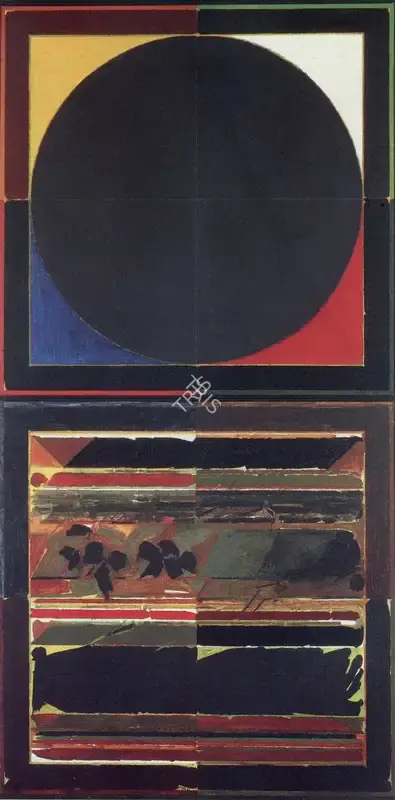 Raza, S.H. (Artist). Bindu and Earth. Acrylic on Canvas, 1983 | Marg, September 1985 | Painting | FineArts | 00675041