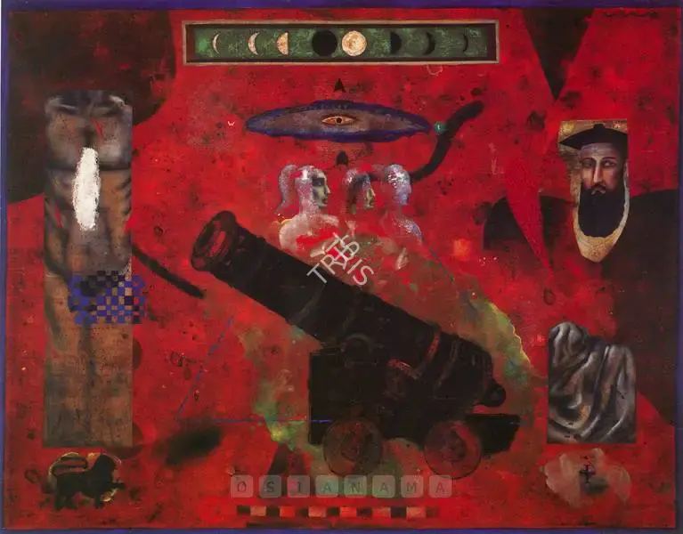 Parthan, Baiju (Artist). Cannon - Time And History, 1996 | Painting