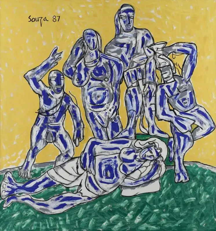 Souza, F.N. (Artist). Etruscan Group, 1987 | Painting