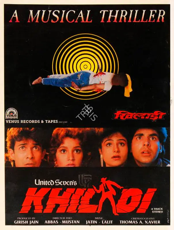 Jain, Girish (Producer), Khiladi, 1992 | Song-Synopsis Booklet | CinemaEducation | 00865447