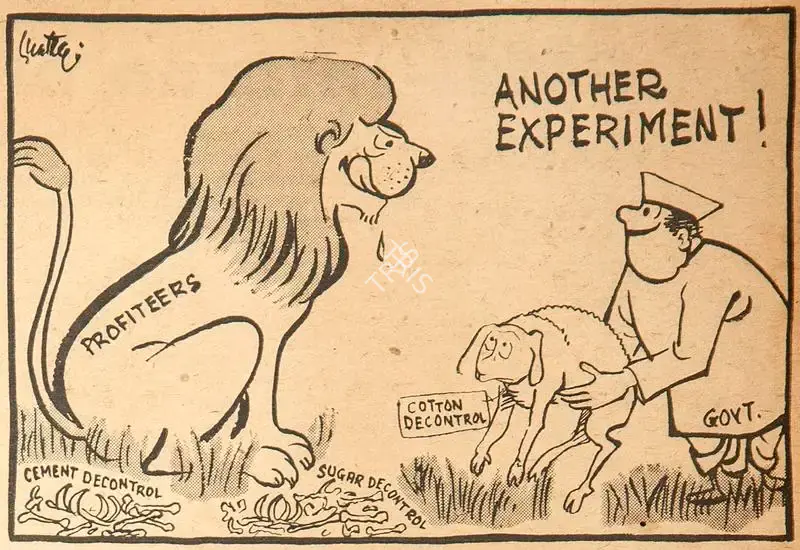 Chatterjee, Basu (Cartoonist). Another Experiment !, 1968 | Cartoons