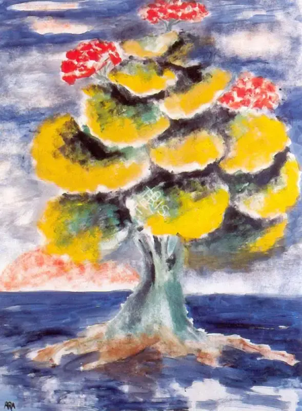 Ara, K.H. (Artist). Tree, n.d. | Painting