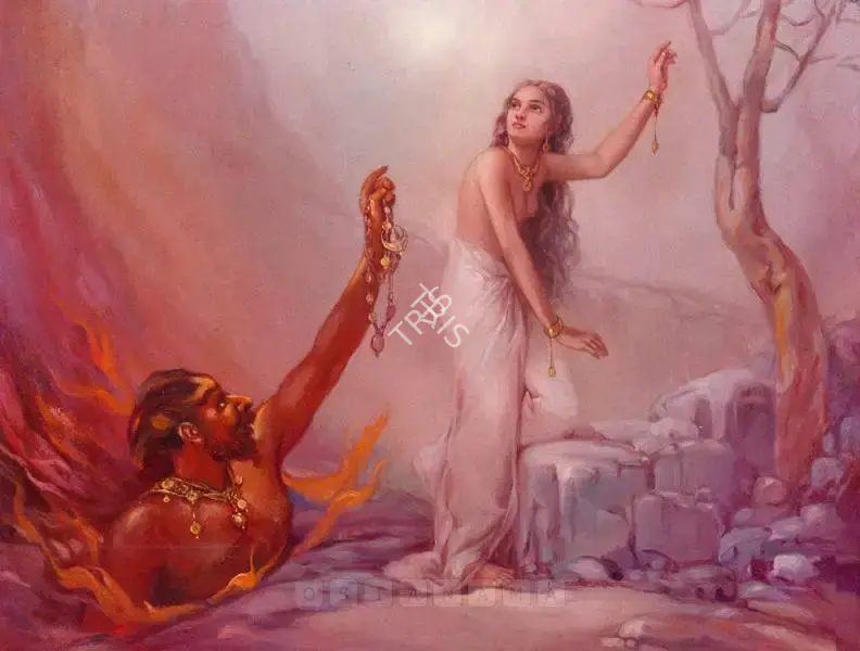 Bukhsh, Ustad Allah (Artist). Untitled (Mythological Scene), n.d. | Painting