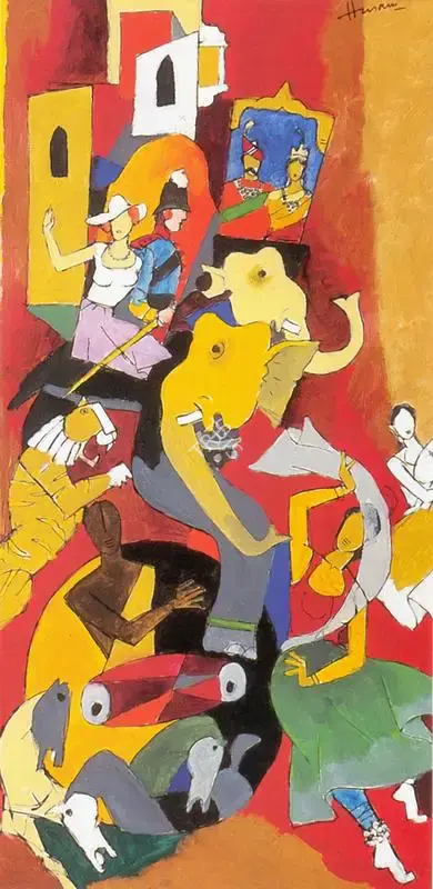 Husain, M.F. (Artist). British Raj, n.d. | Painting